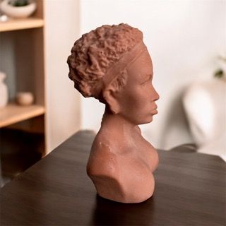 African Woman Sculpture Candle Mold