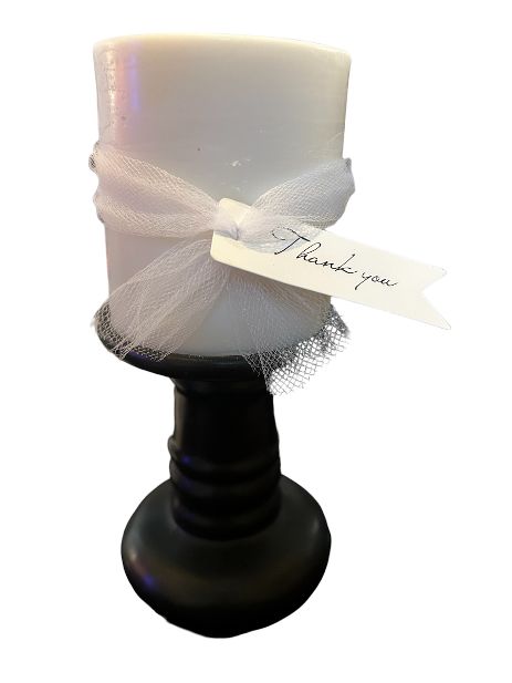 White Pillar Candle