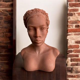 African Woman Sculpture Candle Mold