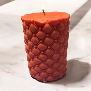 Diamond Facet Pillar Candle