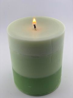 Eucalyptus & Peppermint Scented Pillar Mold - Green