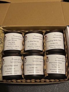 Set of 6 Inspirational Candles - 3 oz each
