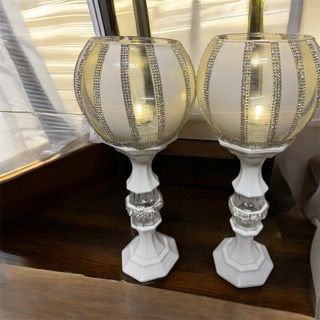 Diamond Frost Candle Holders (set)